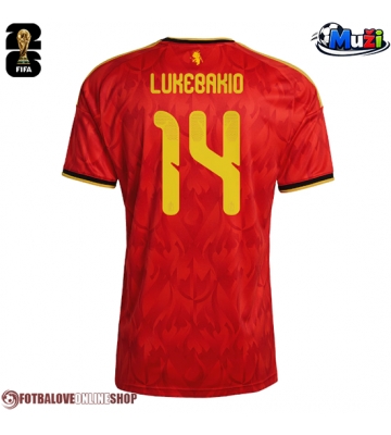 Belgie Dodi Lukebakio #14 Domácí Dres MS 2026 Krátkým Rukávem