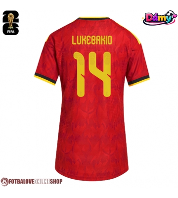 Belgie Dodi Lukebakio #14 Domácí Dres pro Dámy MS 2026 Krátkým Rukávem