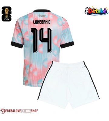 Belgie Dodi Lukebakio #14 Venkovní dres komplet pro Děti MS 2026 Krátkým Rukávem (+ Krátké kalhoty)