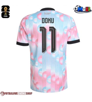 Belgie Jeremy Doku #11 Venkovní Dres MS 2026 Krátkým Rukávem