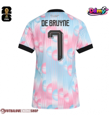 Belgie Kevin De Bruyne #7 Venkovní Dres pro Dámy MS 2026 Krátkým Rukávem