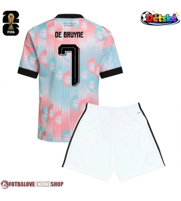 Belgie Kevin De Bruyne #7 Venkovní dres komplet pro Děti MS 2026 Krátkým Rukávem (+ Krátké kalhoty)
