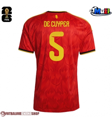 Belgie Maxim De Cuyper #5 Domácí Dres MS 2026 Krátkým Rukávem