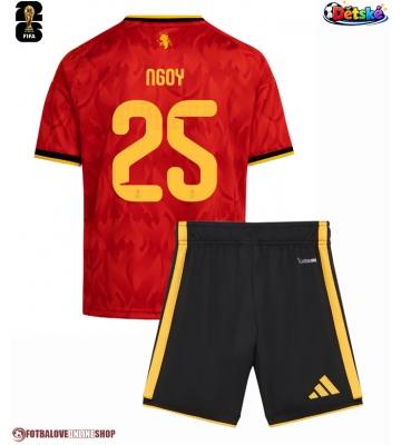Belgie Nathan Ngoy #25 Domácí dres komplet pro Děti MS 2026 Krátkým Rukávem (+ Krátké kalhoty)
