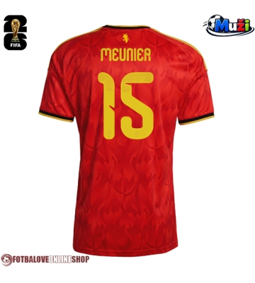 Belgie Thomas Meunier #15 Domácí Dres MS 2026 Krátkým Rukávem