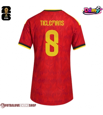 Belgie Youri Tielemans #8 Domácí Dres pro Dámy MS 2026 Krátkým Rukávem