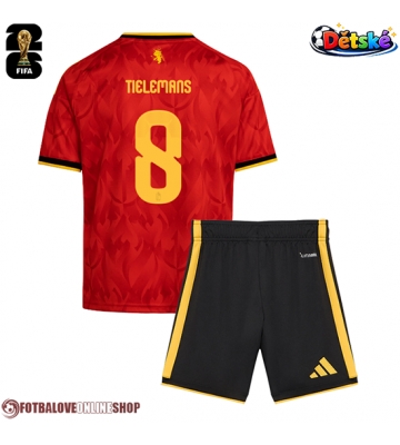 Belgie Youri Tielemans #8 Domácí dres komplet pro Děti MS 2026 Krátkým Rukávem (+ Krátké kalhoty)