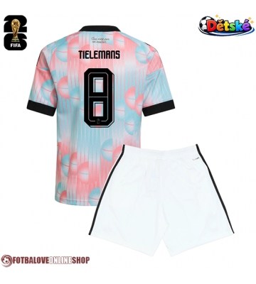 Belgie Youri Tielemans #8 Venkovní dres komplet pro Děti MS 2026 Krátkým Rukávem (+ Krátké kalhoty)