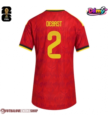 Belgie Zeno Debast #2 Domácí Dres pro Dámy MS 2026 Krátkým Rukávem