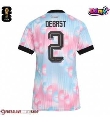 Belgie Zeno Debast #2 Venkovní Dres pro Dámy MS 2026 Krátkým Rukávem