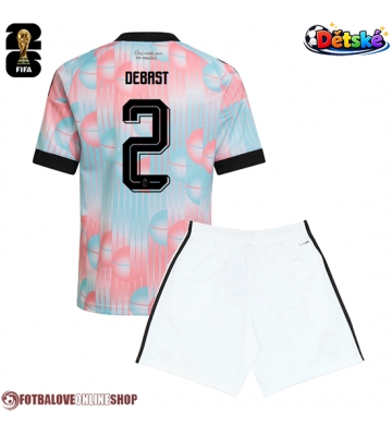 Belgie Zeno Debast #2 Venkovní dres komplet pro Děti MS 2026 Krátkým Rukávem (+ Krátké kalhoty)