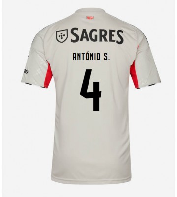Benfica Antonio Silva #4 Venkovní Dres 2025-26 Krátkým Rukávem