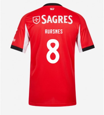 Benfica Fredrik Aursnes #8 Domácí Dres 2025-26 Krátkým Rukávem
