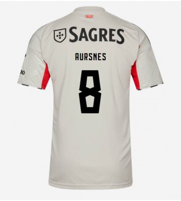 Benfica Fredrik Aursnes #8 Venkovní Dres 2025-26 Krátkým Rukávem