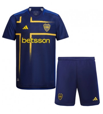 Boca Juniors Alternativní dres komplet pro Děti 2024-25 Krátkým Rukávem (+ Krátké kalhoty)