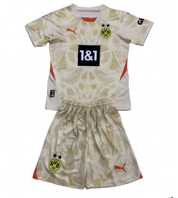Borussia Dortmund Brankář Domácí dres komplet pro Děti 2024-25 Krátkým Rukávem (+ Krátké kalhoty)