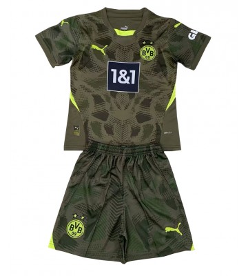 Borussia Dortmund Brankář Venkovní dres komplet pro Děti 2024-25 Krátkým Rukávem (+ Krátké kalhoty)