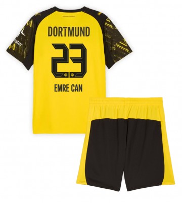 Borussia Dortmund Emre Can #23 Domácí dres komplet pro Děti 2025-26 Krátkým Rukávem (+ Krátké kalhoty)