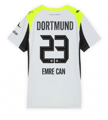 Borussia Dortmund Emre Can #23 Venkovní Dres pro Dámy 2025-26 Krátkým Rukávem
