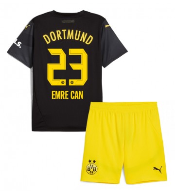 Borussia Dortmund Emre Can #23 Venkovní dres komplet pro Děti 2024-25 Krátkým Rukávem (+ Krátké kalhoty)
