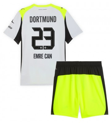 Borussia Dortmund Emre Can #23 Venkovní dres komplet pro Děti 2025-26 Krátkým Rukávem (+ Krátké kalhoty)