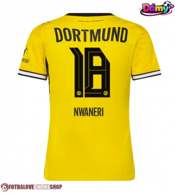 Borussia Dortmund Ethan Nwaneri #18 Domácí Dres pro Dámy 2026-27 Krátkým Rukávem