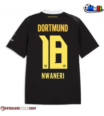 Borussia Dortmund Ethan Nwaneri #18 Venkovní Dres 2026-27 Krátkým Rukávem