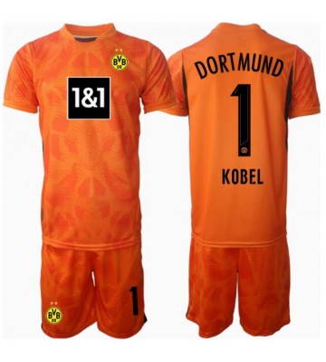Borussia Dortmund Gregor Kobel #1 Brankář Alternativní dres komplet pro Děti 2024-25 Krátkým Rukávem (+ Krátké kalhoty)