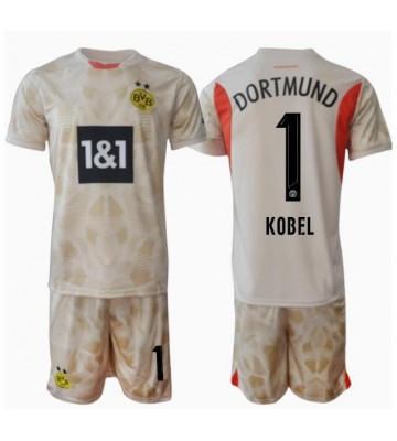 Borussia Dortmund Gregor Kobel #1 Brankář Domácí dres komplet pro Děti 2024-25 Krátkým Rukávem (+ Krátké kalhoty)