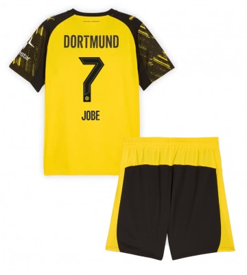 Borussia Dortmund Jobe Bellingham #7 Domácí dres komplet pro Děti 2025-26 Krátkým Rukávem (+ Krátké kalhoty)