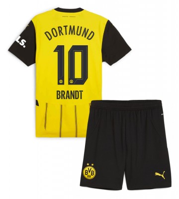 Borussia Dortmund Julian Brandt #10 Domácí dres komplet pro Děti 2024-25 Krátkým Rukávem (+ Krátké kalhoty)