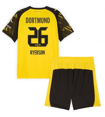 Borussia Dortmund Julian Ryerson #26 Domácí dres komplet pro Děti 2025-26 Krátkým Rukávem (+ Krátké kalhoty)