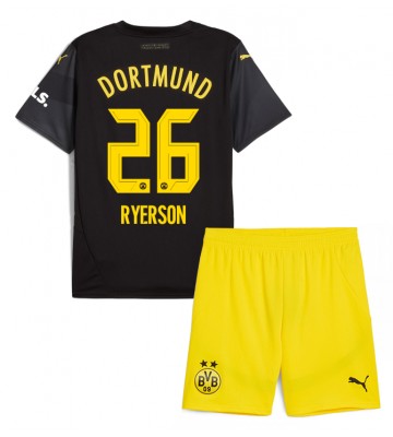 Borussia Dortmund Julian Ryerson #26 Venkovní dres komplet pro Děti 2024-25 Krátkým Rukávem (+ Krátké kalhoty)