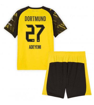 Borussia Dortmund Karim Adeyemi #27 Domácí dres komplet pro Děti 2025-26 Krátkým Rukávem (+ Krátké kalhoty)