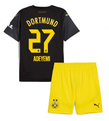 Borussia Dortmund Karim Adeyemi #27 Venkovní dres komplet pro Děti 2024-25 Krátkým Rukávem (+ Krátké kalhoty)