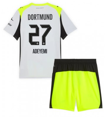 Borussia Dortmund Karim Adeyemi #27 Venkovní dres komplet pro Děti 2025-26 Krátkým Rukávem (+ Krátké kalhoty)
