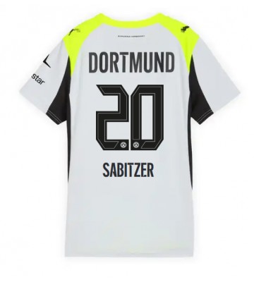 Borussia Dortmund Marcel Sabitzer #20 Venkovní Dres pro Dámy 2025-26 Krátkým Rukávem