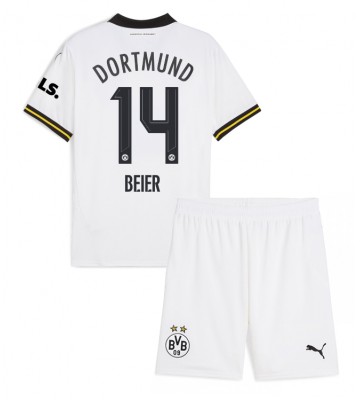 Borussia Dortmund Maximilian Beier #14 Alternativní dres komplet pro Děti 2024-25 Krátkým Rukávem (+ Krátké kalhoty)