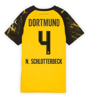 Borussia Dortmund Nico Schlotterbeck #4 Domácí Dres pro Dámy 2025-26 Krátkým Rukávem