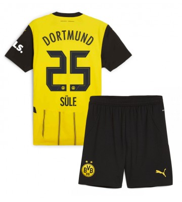 Borussia Dortmund Niklas Sule #25 Domácí dres komplet pro Děti 2024-25 Krátkým Rukávem (+ Krátké kalhoty)