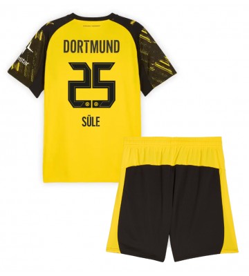Borussia Dortmund Niklas Sule #25 Domácí dres komplet pro Děti 2025-26 Krátkým Rukávem (+ Krátké kalhoty)