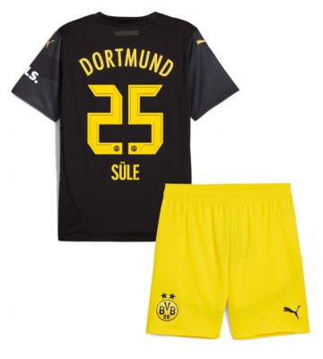 Borussia Dortmund Niklas Sule #25 Venkovní dres komplet pro Děti 2024-25 Krátkým Rukávem (+ Krátké kalhoty)