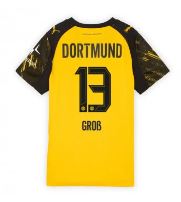Borussia Dortmund Pascal Gross #13 Domácí Dres pro Dámy 2025-26 Krátkým Rukávem Borussia Dortmund Pascal Gross #13 Domácí Dres pro Dámy 2025-26 Krátkým Rukávem