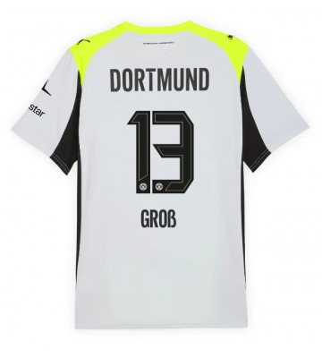 Borussia Dortmund Pascal Gross #13 Venkovní Dres 2025-26 Krátkým Rukávem