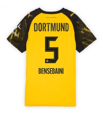 Borussia Dortmund Ramy Bensebaini #5 Domácí Dres pro Dámy 2025-26 Krátkým Rukávem