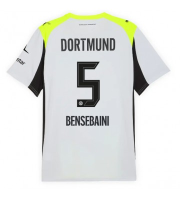Borussia Dortmund Ramy Bensebaini #5 Venkovní Dres 2025-26 Krátkým Rukávem