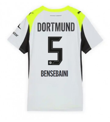 Borussia Dortmund Ramy Bensebaini #5 Venkovní Dres pro Dámy 2025-26 Krátkým Rukávem