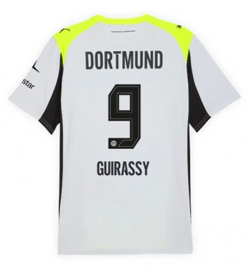 Borussia Dortmund Serhou Guirassy #9 Venkovní Dres 2025-26 Krátkým Rukávem
