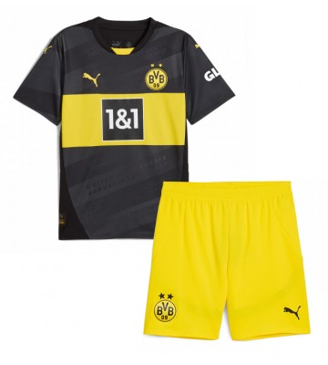 Borussia Dortmund Venkovní dres komplet pro Děti 2024-25 Krátkým Rukávem (+ Krátké kalhoty)