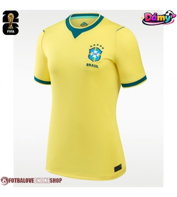 Brazílie Domácí Dres pro Dámy MS 2026 Krátkým Rukávem